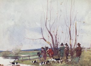 Ilustracja do The Compleat Angler autorstwa Izaaka Waltona (litografia kolorowa) autorstwa William Lee Hankey
