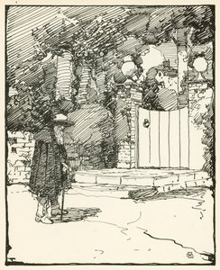 Ilustracja do The Deserted Village autorstwa Olivera Goldsmitha (litografia kolorowa) autorstwa William Lee Hankey