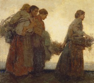 On the Dykes, c.1910 (óleo sobre tela)polonês autorstwa William Lee Hankey