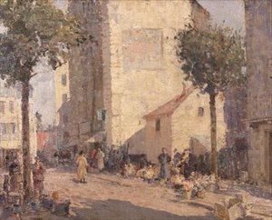 Ceramika i kwiaty, Dieppe autorstwa William Lee Hankey