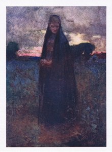 Wyjechała tylko z całego nieuzbrojonego pociągu, smutny historyk zamyślonej równiny (litografia kolorowa) autorstwa William Lee Hankey