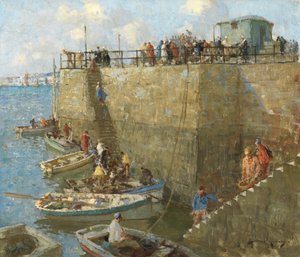 Małe rzemiosło, Concarneau (olej na płótnie)