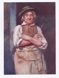 Sam gospodarz (litografia kolorowa)