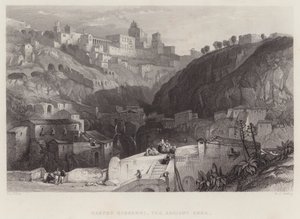 Castro Giovanni, starożytna enna (rycina) autorstwa William Leighton Leitch