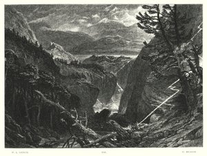 Childe Harold Lorda Byrona, Canto III, Stanza 96 (grawerowanie) autorstwa William Leighton Leitch
