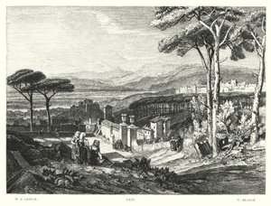 Childe Harold Lorda Byrona, Canto IV, Stanza 174 (grawerowanie) autorstwa William Leighton Leitch