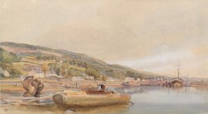 Na Clyde w pobliżu Bowling autorstwa William Leighton Leitch