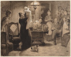 Szkic do ilustracji "Stacjonarne dziecko"
