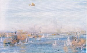 Bombardowanie Narrows, 18 marca 1915, z Cassells History of the British People opublikowanej przez Waverley Book Company Limited, c.1940