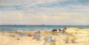 Zbieranie ziemi i morza, 1873 autorstwa William Lionel Wyllie