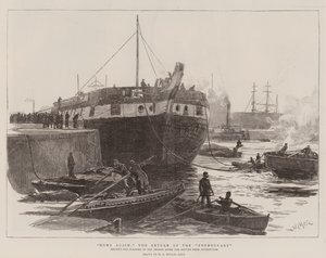 Home Again: Powrót Foudroyant autorstwa William Lionel Wyllie