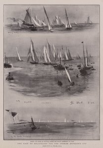 Wyścig na Helgoland o Puchar Cesarza Niemiec autorstwa William Lionel Wyllie