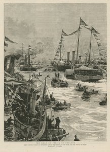 Szach Persji w Anglii (rycina) autorstwa William Lionel Wyllie