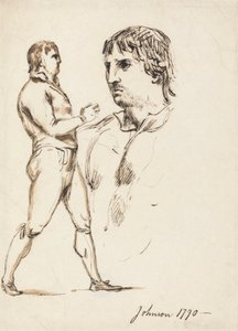 Portret pięściarza Johnsona autorstwa William Lock Ii