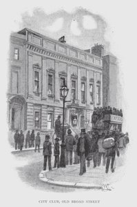 City Club, Old Broad Street (lito) autorstwa William Luker