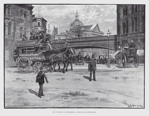 Katedra św. Pawła z Blackfriars (lito) autorstwa William Luker