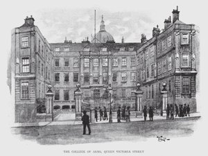 College of Arms, Queen Victoria Street (lito) autorstwa William Luker