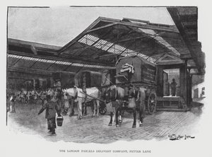 The London Parcels Delivery Company, Fetter Lane (lito) autorstwa William Luker