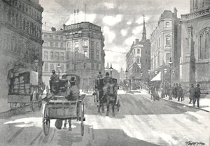 Stacja The Mansion House, District Railway Queen Victoria, 1891 autorstwa William Luker