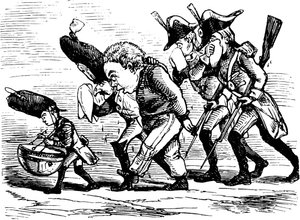 Ilustracja z książki „Róża i pierścień” Williama Thackeray, 1855.