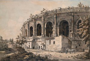 Amfiteatr w Nîmes, południowa Francja autorstwa William Marlow