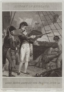 Lord Howe pokonuje Francuzów autorstwa William Marshall Craig