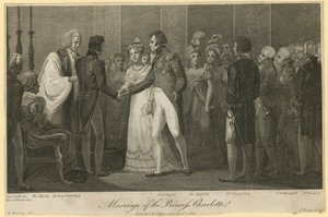 Ślub księżniczki Charlotte autorstwa William Marshall Craig