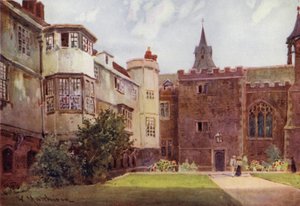 Stary dwór w Queens College autorstwa William Matthison