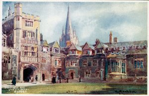 Brasenose College, Stary Quad autorstwa William Matthison