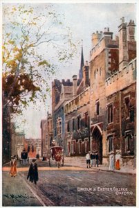 Lincoln i Exeter College autorstwa William Matthison