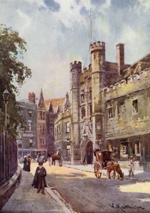 Gateway of Christs College od St Andrews Street autorstwa William Matthison