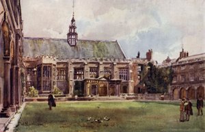 Hall of Trinity College z Neviles Court autorstwa William Matthison