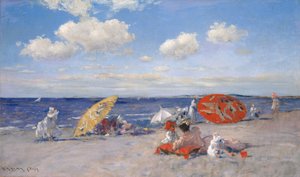 Nad morzem, ok. 1892 (olej na płótnie) autorstwa William Merritt Chase