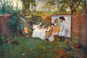 Śniadanie na świeżym powietrzu autorstwa William Merritt Chase