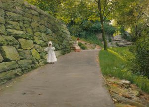 W parku autorstwa William Merritt Chase
