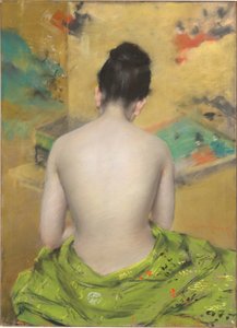 Studium koloru miąższu i złota autorstwa William Merritt Chase