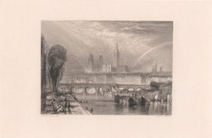 Rouen, patrząc w dół rzeki