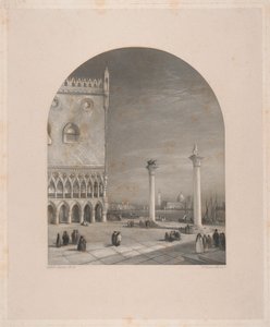 Wenecja - Piazzetta autorstwa William Miller