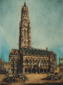 Ratusz, Arras (akwaforta)