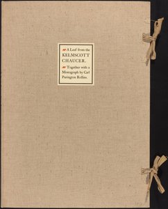 Liść z Kelmscott Chaucer autorstwa William Morris