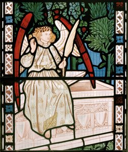 Anioł, 1862 (witraż) autorstwa William Morris