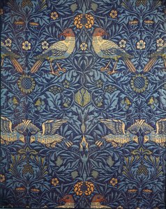 Ptaki. Tkanina dekoracyjna, 1878. autorstwa William Morris