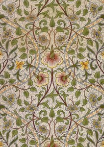 Tkanina dekoracyjna. 1876-90 autorstwa William Morris