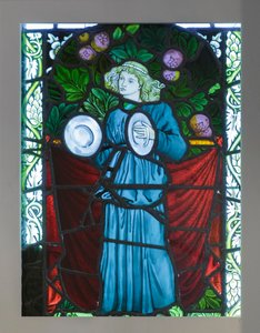 Minstrel z cymbałkami, zaprojektowany przez Williama Morrisa autorstwa William Morris