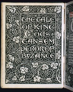 Strona tytułowa z Opowieści cesarza, 1894 autorstwa William Morris