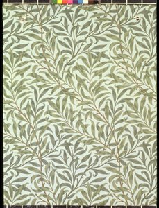 Projekt tapety „Willow Bough”, 1887 r. autorstwa William Morris