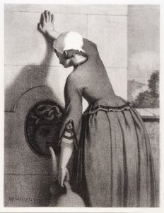 Dziewczyna przy fontannie autorstwa William Morris Hunt