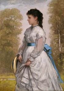 Portret Agnes Elizabeth Claflin autorstwa William Morris Hunt