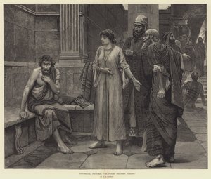 Obraz historyczny, św. Piotr wyrzekający się Chrystusa