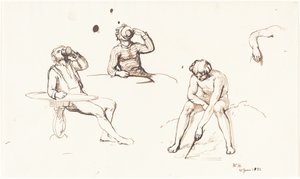 Badania figur autorstwa William Mulready